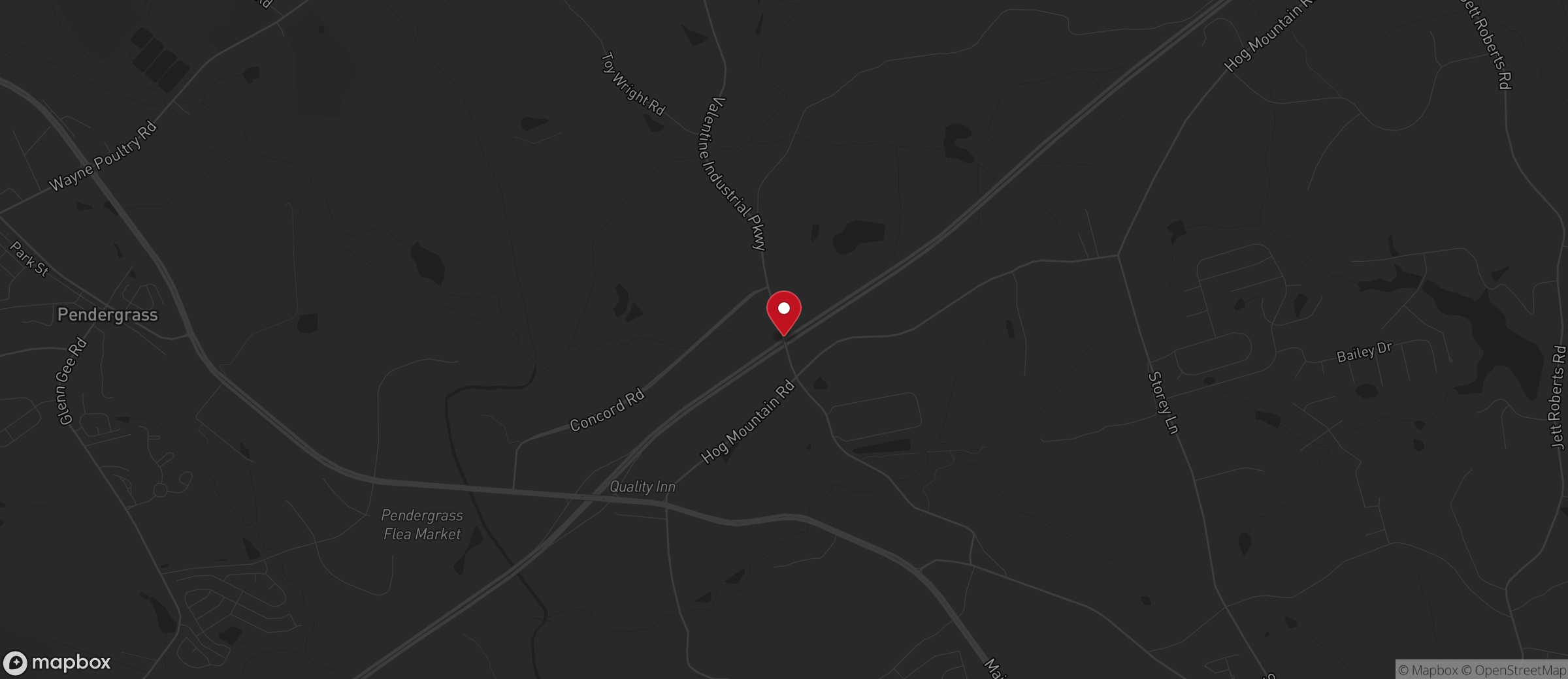 Map showing the location